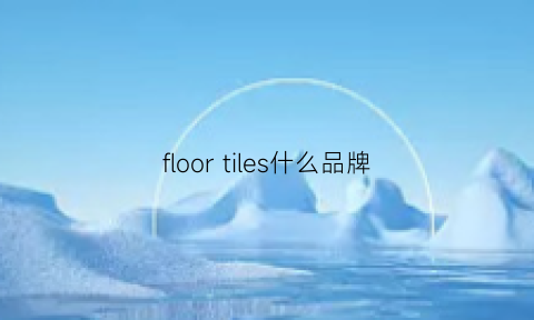 floortiles什么品牌(floortiles什么品牌)